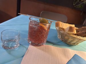 Aperol Spritz  at La Tecia Vegana in Venice