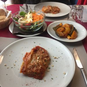 Amazing lasagne! at La Tecia Vegana in Venice