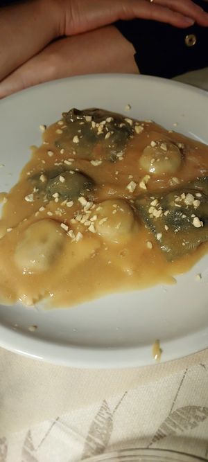 Ravioli at La Tecia Vegana in Venice