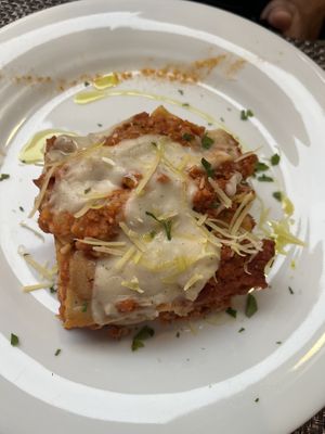 Lasagna alla Bolognese (soy)  at La Tecia Vegana in Venice