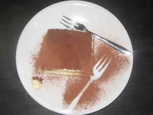 Tiramisu at La Tecia Vegana in Venice