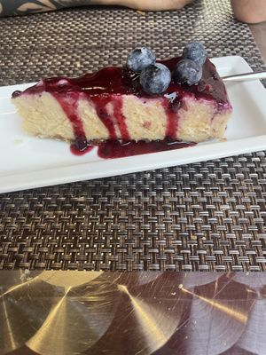 Raw cheesecake   at La Tecia Vegana in Venice