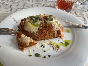 Lasagna  at La Tecia Vegana in Venice