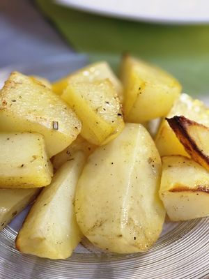 Roast potato at La Tecia Vegana in Venice
