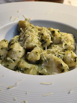 Pesto Gnocchi at La Tecia Vegana in Venice