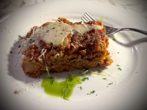 Lasagna  at La Tecia Vegana in Venice