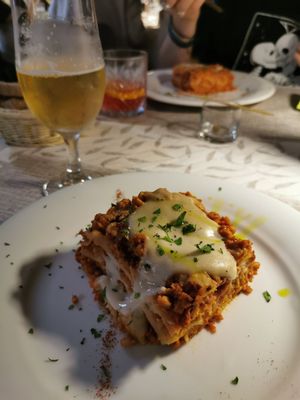 The lasagna at La Tecia Vegana in Venice