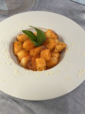 Potato gnocchi   at La Tecia Vegana in Venice