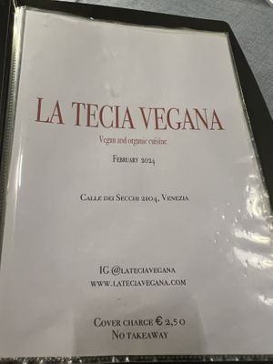   at La Tecia Vegana in Venice