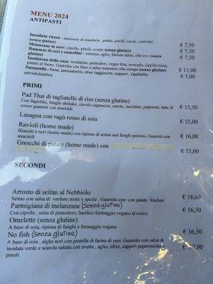 Menu  at La Tecia Vegana in Venice
