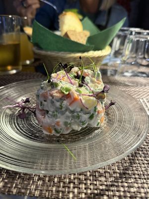 Russian salad  at La Tecia Vegana in Venice