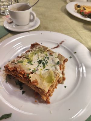 Lasagna at La Tecia Vegana in Venice