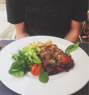 Aubergine Parmesan  at La Tecia Vegana in Venice