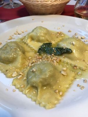 Ravioli at La Tecia Vegana in Venice