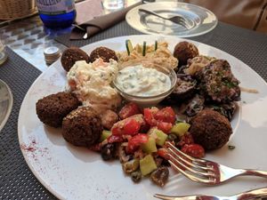 Mixed plate at La Tecia Vegana in Venice