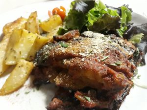 Parmigiana at La Tecia Vegana in Venice