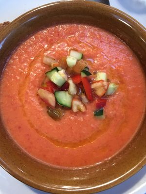 Gazpacho at La Tecia Vegana in Venice