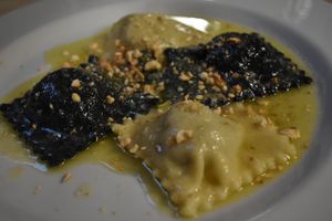 Ravioli at La Tecia Vegana in Venice