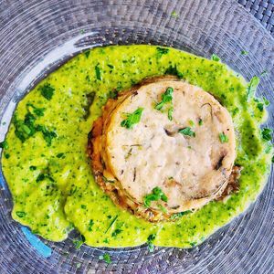 Mushroom/potato pie - that sauce was so good at La Tecia Vegana in Venice