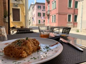 Beautiful View at La Tecia Vegana in Venice