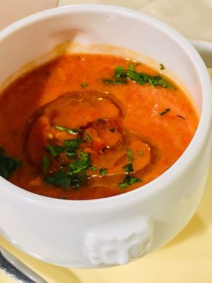 Gazpacho at La Tecia Vegana in Venice