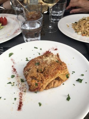 Best lasagne ever at La Tecia Vegana in Venice