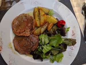 Roast of seitan at La Tecia Vegana in Venice