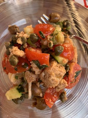 Panzanella - yes!! at La Tecia Vegana in Venice