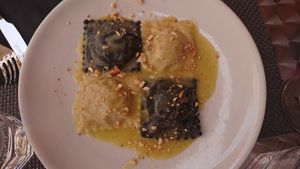 Ravioli at La Tecia Vegana in Venice