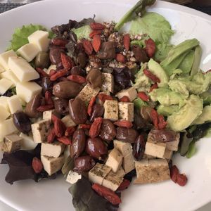 Great salad & Prosecco here..  at La Tecia Vegana in Venice