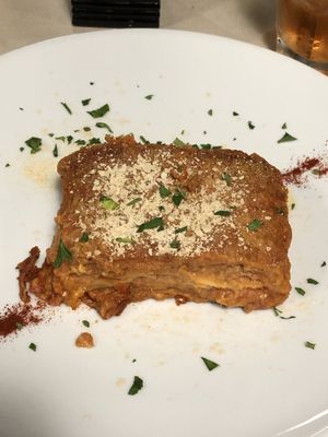 Lasagna  at La Tecia Vegana in Venice