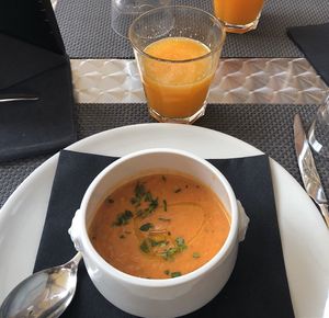 Yummy soup at La Tecia Vegana in Venice