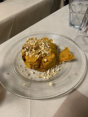Pumpkin side  at La Tecia Vegana in Venice
