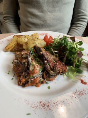 Eggplant Parma  at La Tecia Vegana in Venice