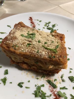 Best lasagne  at La Tecia Vegana in Venice