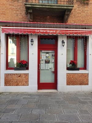 Outside at La Tecia Vegana in Venice