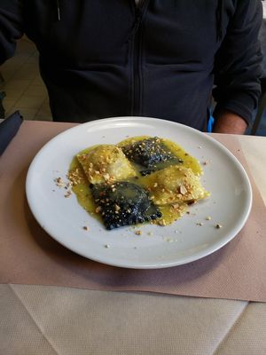 Ravioli at La Tecia Vegana in Venice