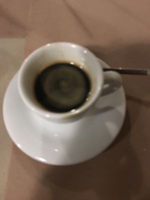 Coffee with Grappa at La Tecia Vegana in Venice