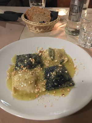 Ravioli at La Tecia Vegana in Venice