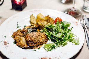 Melanzane alla parmigiana at La Tecia Vegana in Venice