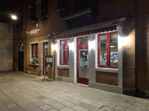 A charming entrance. at La Tecia Vegana in Venice