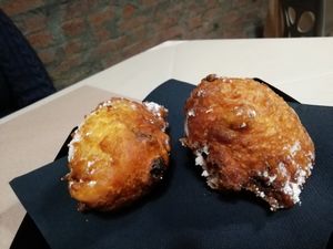 Carnival fritters at La Tecia Vegana in Venice
