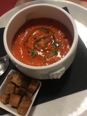 Gazpacho at La Tecia Vegana in Venice