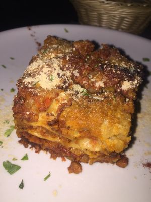 Lasagne at La Tecia Vegana in Venice