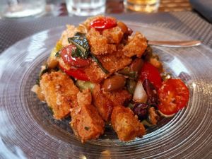 Panzanella at La Tecia Vegana in Venice