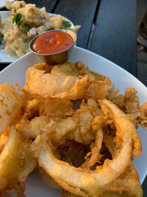 Fried Onion Rings at The Arbor in Vancouver