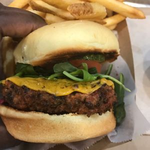 Burger and Fries  at Kal'ish in Chicago