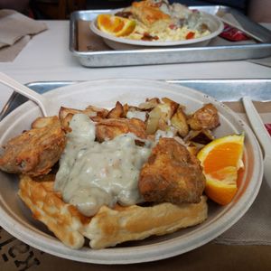 Fried Clucker Crisps & Waffles at Kal'ish in Chicago