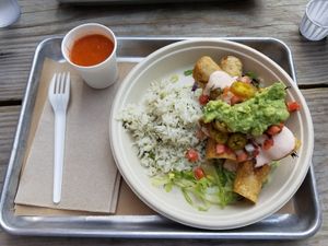 Jack fruit (like pulled pork) taquitos at Kal'ish in Chicago