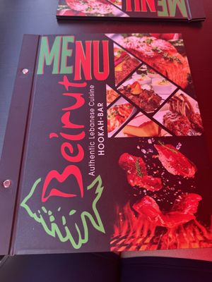 Menu  at Beirut SXM  in Simpson Bay